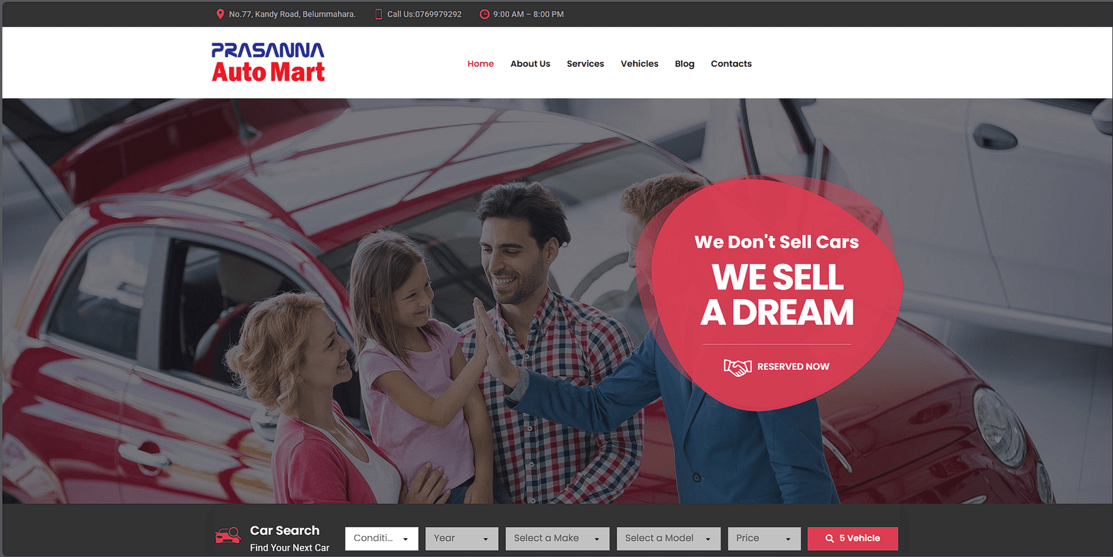 Prasanna Auto Mart Digital Showroom — prasannaautomart.lk